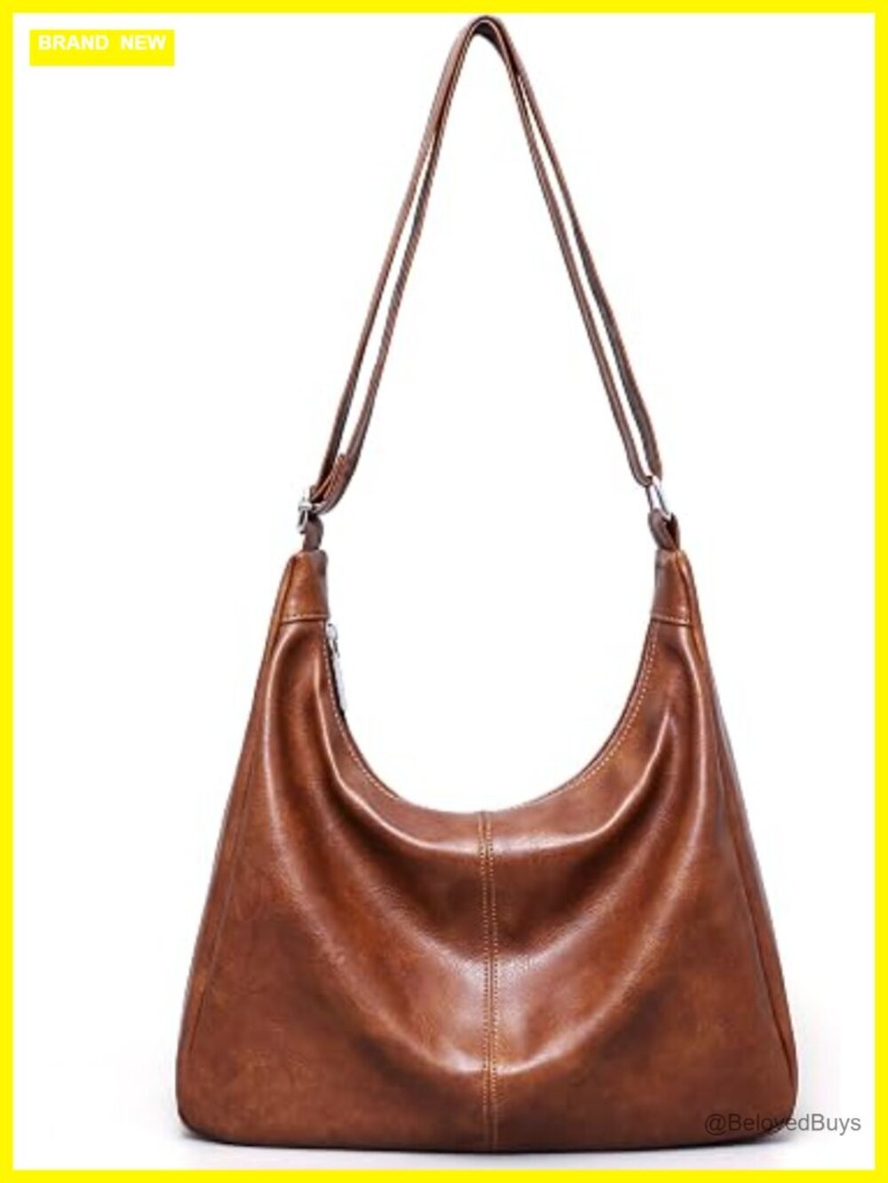 Vegan Leather Slouchy Hobo Bag Shoulder Tote Crossbody Purse